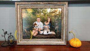 framed photo