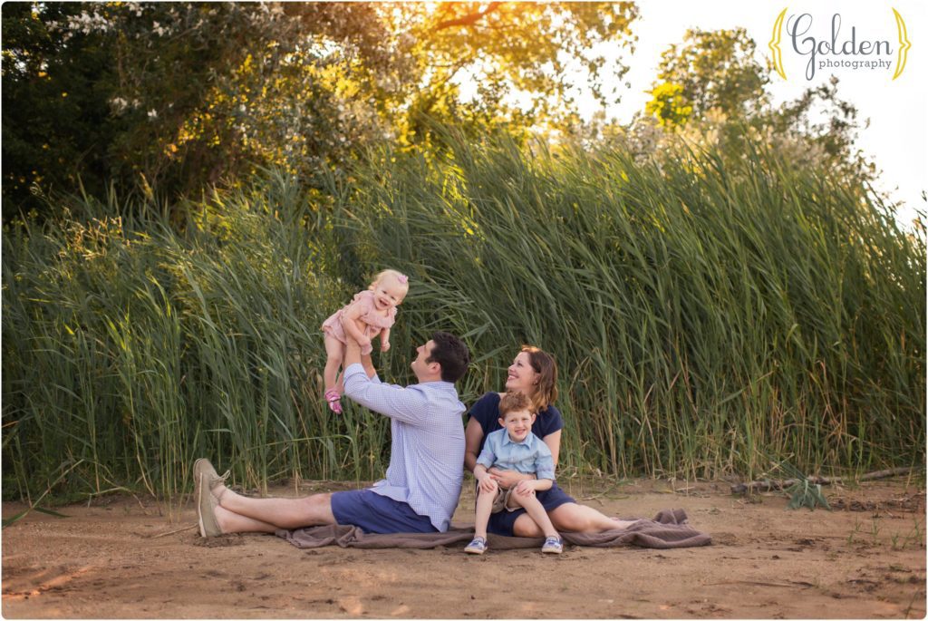 family photos on beach Chicago