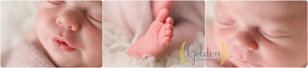 detail photos of baby girl in Lake Zurich IL photo studio