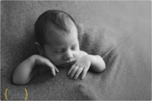black and white newborn photo near Hawthorn Woods IL