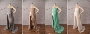 split front maternity dress for pregnancy photos in Chicago IL