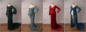long sleeves pregnancy dresses for maternity photos