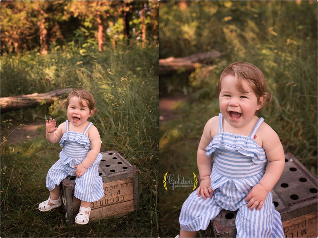 child being photographed Vehe Barn