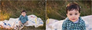 small child at outdoor photo session in Barrington IL