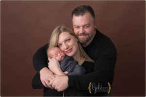 newborn family portrait in Barrington IL photo studio