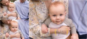 little boy snuggling with parents during family photo session near Palatine IL