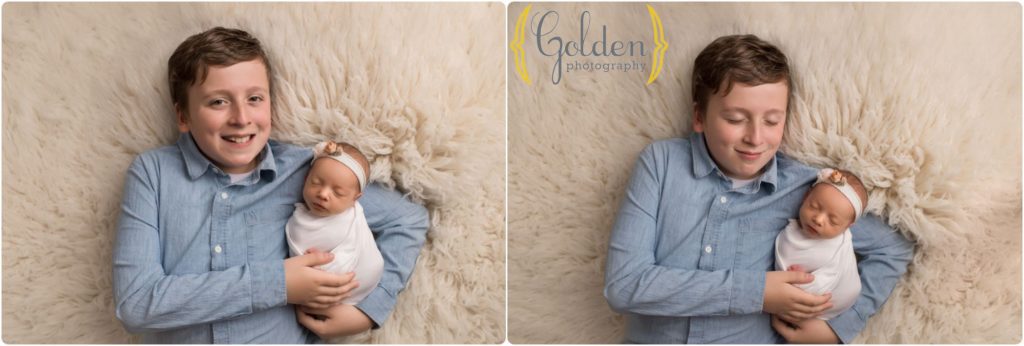 newborn with big brother