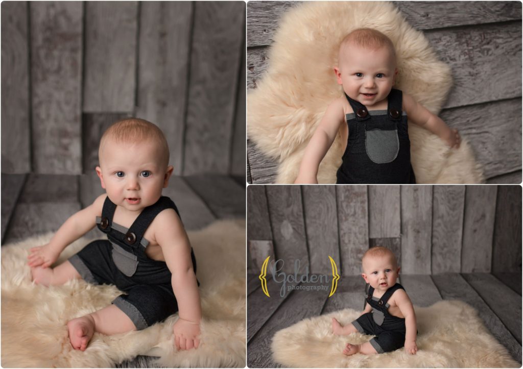 baby boy in Lake County photo studio