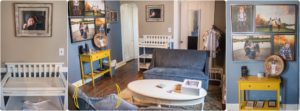 sitting area of Lake County IL photo studio