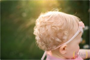 detail photo of 1 year old curls