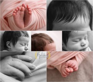 detail photos of newborn baby