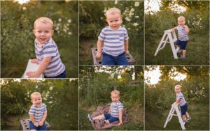 little boy posing outdoors for Lake Zurich IL family photos