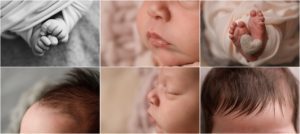 detail photos of baby at home