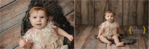 6 month child posing for Lake County IL photographer