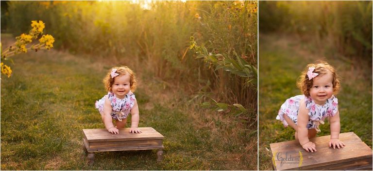 little girl posing for outdoor photo session