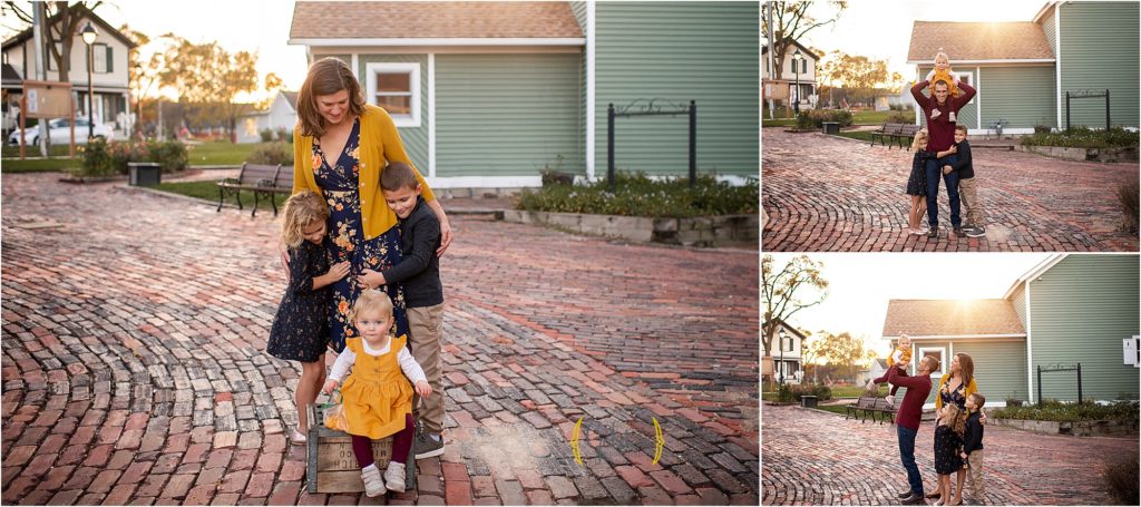 candid photos of family in Long Grove, IL
