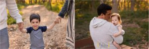 children posed for family photos in Lake Zurich preserve