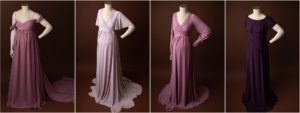 shades of pink maternity dresses for photography session