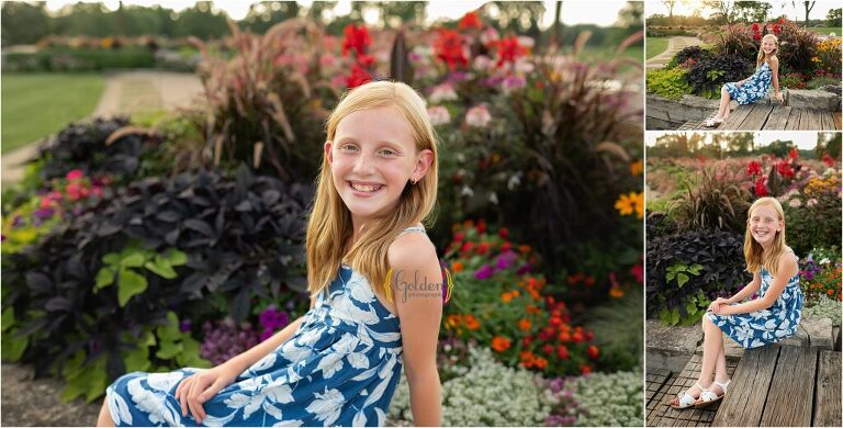 girl posing on steps at a Barrington country club